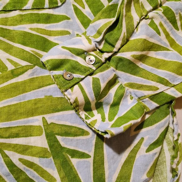 Sigrid Olsen Women's Large Long Sleeve Button-down Blouse - Picture 5 of 9